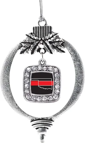 Miniatura 23 de Inspired Silver - Nana púrpura - Adorno de Navidad plateado - Adorno cuadrado para árbol de Navidad con circonita cúbica - Decoración colgante
