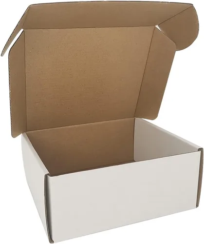 Miniatura 11 de Sobres corrugados de 5 x 5 x 2 pulgadas, paquete de 25, cajas de envío de cartón, color blanco (CM552-25)