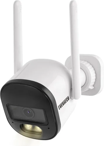 Miniatura 8 de EVERSECU Cámara bala WiFi con cable 2K, lente gran angular de 0.110 in, audio de 2 vías, visión nocturna, alarma de detección de movimiento