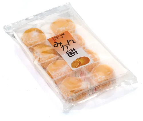 Juego de regalo de mini pastel de arroz con sabor a naranja mandarina japonesa (importación japonesa)