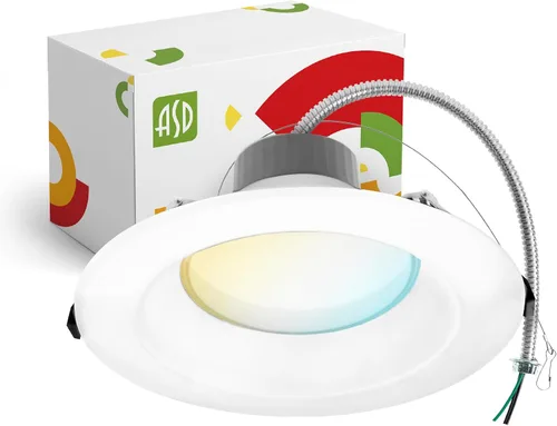 Miniatura 15 de ASD Downlight LED comercial sin lata de 4 pulgadas, iluminación ajustable de potencia de 7/10/13W, lámpara de techo empotrable redonda regulable, 5
