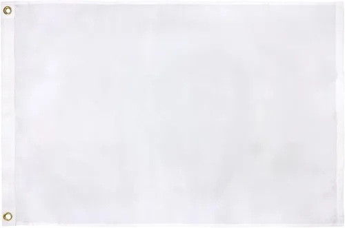 Miniatura 13 de AMZFLAG Bandera blanca sólida de 12 x 18 pulgadas, 2 unidades, banderas blancas lisas de colores vivos para exteriores, banderas en blanco