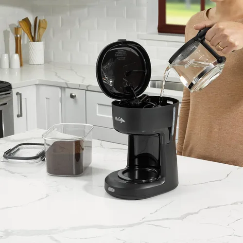 Miniatura 4 de Mr. Coffee® Mini cafetera con interruptor de infusión de 5 tazas, color negro