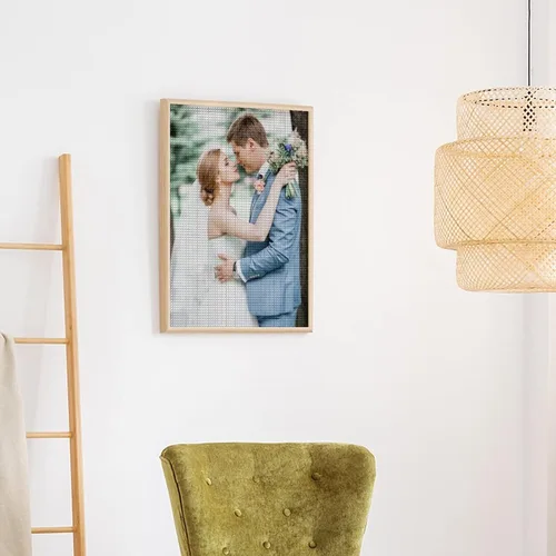 Miniatura 4 de Oznufi Kits de pintura de cuentas personalizadas para adultos, taladro completo, cuentas de fotos 5D personalizadas, imagen personalizada, regalos