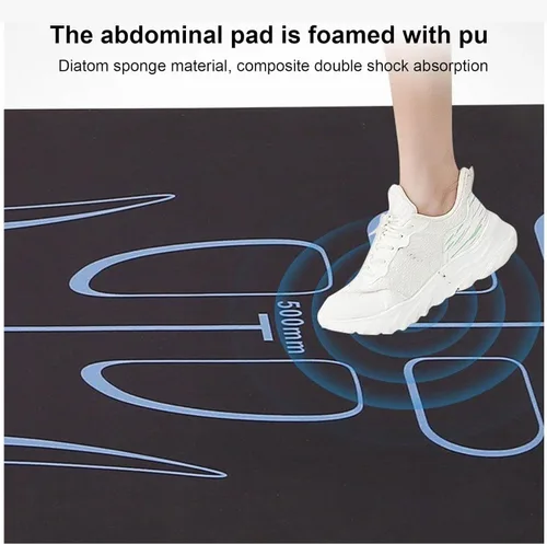 Miniatura 4 de Alfombrilla de entrenamiento antideslizante para rueda de abdominales, alfombrilla de ejercicio con bolsa de almacenamiento, equipo de ejercicio