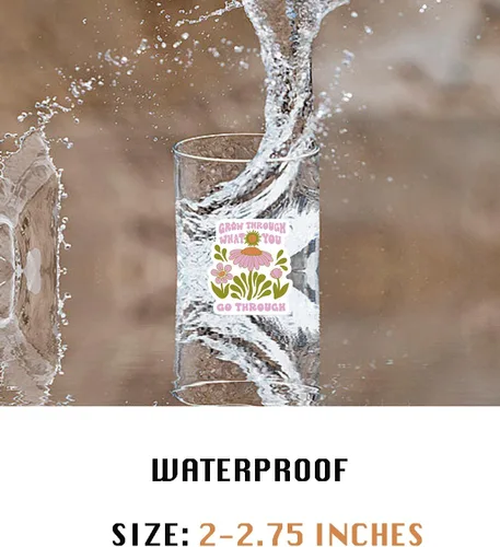 Miniatura 3 de Calcomanías inspiradoras para botellas de agua, 100 calcomanías motivacionales para portátil Kindle, rosa positivo para niñas, tablero de visión