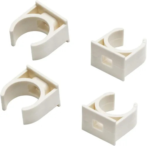 Miniatura 5 de MroMax 20 abrazaderas de PVC para tuberías de agua de 0.787 in/0.79 pulgadas de identificación, hebillas blancas en forma de U, soporte
