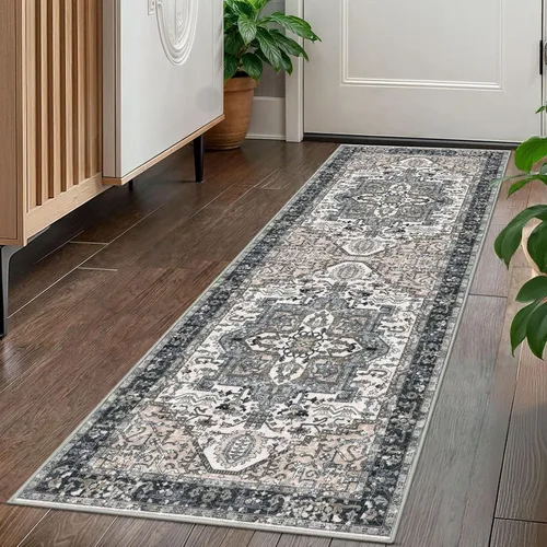 Miniatura 164 de KOZYFLY Alfombra Pequeña de Área 2x3 Pies Alfombras para Entrada Lavable Boho Alfombra de Entrada Antideslizante Tapete de Puerta Interior Entrada