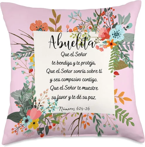 Miniatura 5 de Regalos para Abuelita Abuela Best Gifts Oracion para Abuela - Almohada (16 x 16 pulgadas), multicolor