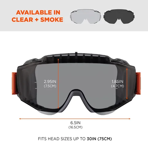Miniatura 6 de Ergodyne Skullerz MODI - Gafas de seguridad protectoras OTG, ventilación indirecta, antiniebla, resistentes a los arañazos