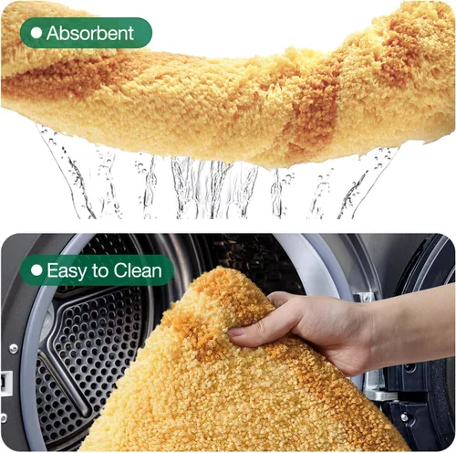 Miniatura 8 de LUMI Lindas alfombras de baño, divertidas alfombras de pasillo de frutas, alfombra de baño suave y esponjosa, absorbente, antideslizante para baño