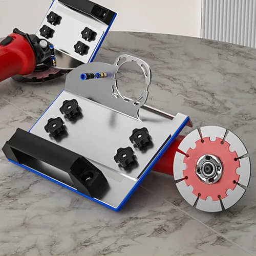 Miniatura 5 de Herramienta de biselado de azulejos para corte en ángulo de 45 grados, acero inoxidable y plástico, compatibilidad universal con amoladora angular