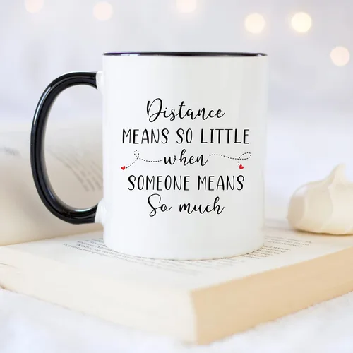 Miniatura 4 de YouNique Designs Regalos para relaciones a larga distancia: taza de café portátil de 11 onzas, regalos de larga distancia para parejas para novio