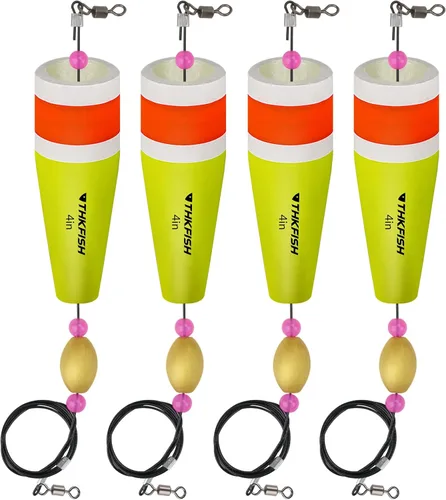 THKFISH Flotadores de pesca Bobbers Pesca Popping Corcho Trucha Flotador Flotador Flotador Pesado Popping Floats Corcho Trucha Flotadores para Pesca
