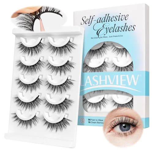 Miniatura 19 de Lashview Ellipse Extensiones de pestañas planas de 0.15 mm, rizo C de 0.31-0.59 pulgadas, negro visón, pestañas individuales, súper mate