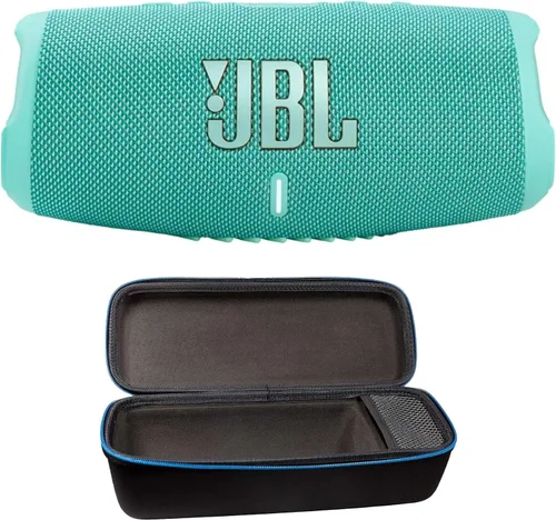 Miniatura 11 de JBL Charge 5 (Azul) + Paquete con funda protectora rígida divvi! (Negro)