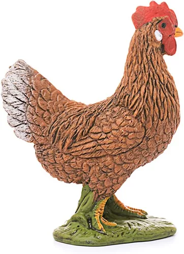 Miniatura 3 de Schleich Farm World, juguetes realistas de animales de granja para niños y niños pequeños, figura de gallina, a partir de 3 años