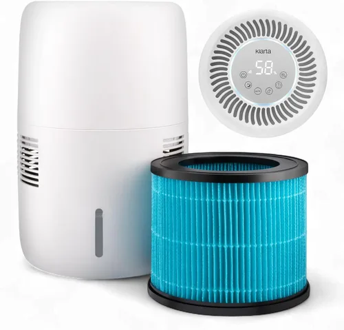 Humidificadores evaporativos inteligentes para dormitorio con control de aplicación y tanque de 3 litros, sin niebla, sin polvo blanco,