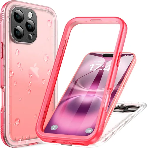 Miniatura 71 de Cozycase TOP Funda impermeable para iPhone 17 Pro Max - Grado militar resistente a todo 360 con protector de cámara de pantalla, doble IP68 a prueba