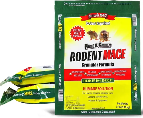Miniatura 8 de Nature's MACE Repelente de roedores de 2.5 libras, cubre 440 pies cuadrados, repele ratones y ratas, mantiene a ratones, ratas y roedores fuera