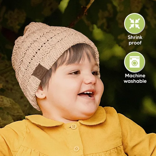 Miniatura 15 de KeaBabies 3-Pack Baby Beanies for Boys, Girls - Stretchy Knit Baby Hats, Cute Newborn
