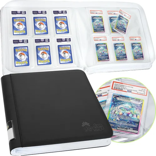 Miniatura 12 de FunGuys Carpeta para Tarjetas Graduadas – Carpeta de 4 Bolsillos para Slabs para PSA, BGS, SGC y Todas las Tarjetas Graduadas, Álbum