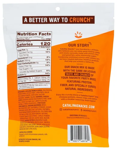 Miniatura 2 de Catalina Snacks Crunch - Mezcla de aperitivos cheddar, apta para dieta cetogénica, sin gluten, 6 onzas (paquete de 6)