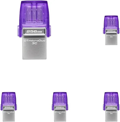 Miniatura 6 de Kingston DataTraveler microDuo 3C 256GB USB-C y USB-A Flash Drive Velocidades de hasta 200 MB/s USB 3.2 Gen 1 Conector Duo DTDUO3CG3/256GB