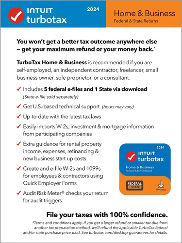 Miniatura 3 de [OLD VERSION] TurboTax Home & Business 2024 Tax Software, Federal & State Tax Return [PC/MAC Download]