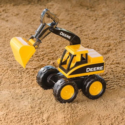 Miniatura 2 de TOMY John Deere Sandbox Juguete Excavadora de Pala Grande con Tolva Basculante - Juguetes de Construcción John Deere - Juguetes para Niños Pequeños
