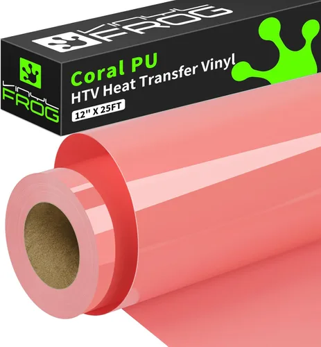 Miniatura 31 de VINYL FROG Rollo de vinilo HTV con purpurina granate, vinilo para planchar con purpurina de 12 x 8 pies para todas las máquinas de corte, vinilo