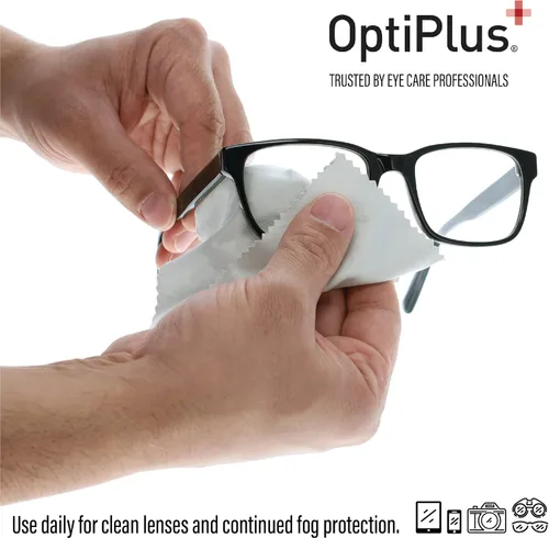 Miniatura 2 de OptiPlus Paño antivaho para lentes, gafas y escudos, tratamiento antivaho reutilizable de primera calidad, 1 paño para 100 usos, antivaho para todas