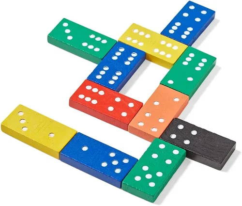 Miniatura 2 de ETA hand2mind Dominó con doble seis, codificados por colores, juego de 6.