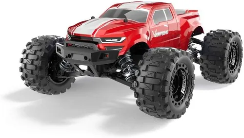 Miniatura 10 de Redcat Racing Volcano 16 Camión monstruo RC de escala 1/16 – Auto eléctrico de control remoto con 4WD, luces LED, radio de 2.4GHz, 2 baterías Li-Ion