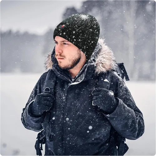 Miniatura 6 de Svpro Gorro con calefacción a batería - Gorro de invierno cálido recargable