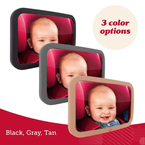 Miniatura 9 de Espejo para asiento trasero de bebé, Negro