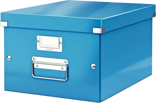 Miniatura 36 de Leitz Caja de almacenamiento A5, rango de clic y tienda 60430001 - Caja de almacenamiento pequeña, blanca A5 Azul (Ice Blue)