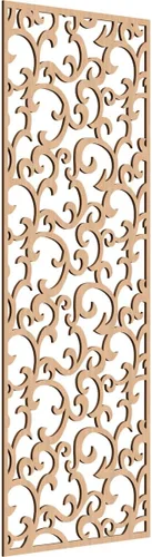 Miniatura 165 de Wheatland Paneles de pared decorativos de madera con calado, 9 3/8 pulgadas de ancho x 24 3/8 pulgadas de alto x 1/4 de alto, nogal