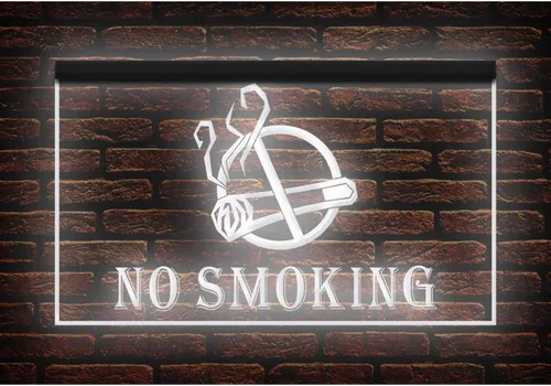 Miniatura 7 de 120016 - Letrero de neón con luz LED para prohibición de cigarrillos en la zona de no fumar (12 x 8 pulgadas, 16 colores por control remoto)