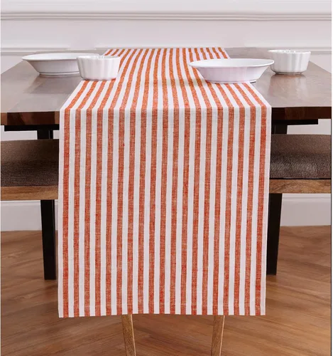 Miniatura 69 de Solino Home Camino de mesa de lino de 36 pulgadas – Amalfi Stripe 100% lino puro, camino de mesa azul marino y blanco, 14 x 36 pulgadas, ideal