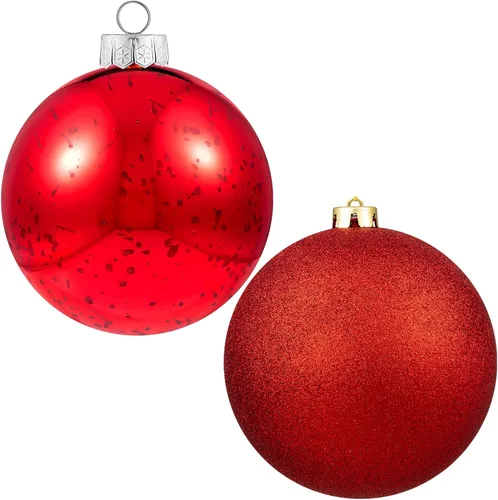 Miniatura 9 de XmasExp Adornos de Navidad grandes de 6 pulgadas, decoración de árbol gigante, bolas colgantes decorativas inastillables para decoración de fiestas