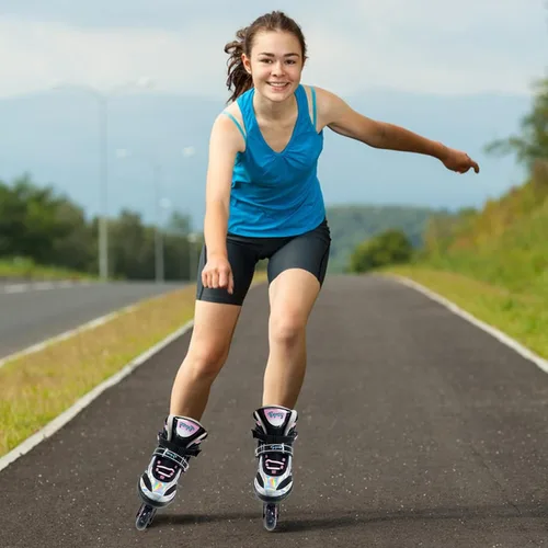 Miniatura 7 de Patines en línea ajustables para niños y niñas de 4 a 16 años, todas las 8 ruedas de los patines en línea se iluminan, patines en línea para niños
