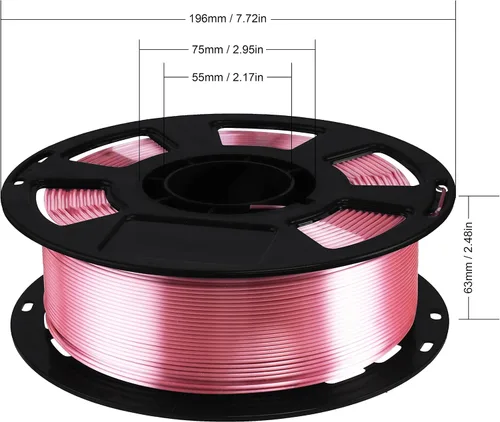 Miniatura 32 de Bblife - Filamento PLA multicolor de arcoíris, brillante, cambia rápidamente de color y tiene un efecto sedoso, material para impresión 3D, 2.2