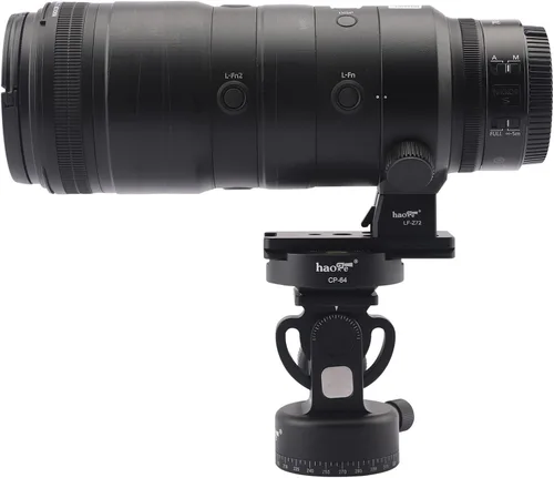 Miniatura 6 de Haoge LF-Z72 - Pie de repuesto para lente Nikon NIKKOR Z 2.756-7.874 in f/2.8 VR S (montaje z), anillo de montaje en trípode de cuello z100-15.748