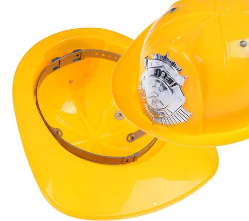 Miniatura 3 de 1 unids casco de jefe de bomberos amarillo gorra para niños y niñas fantasía simulación