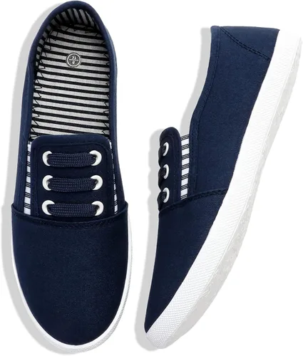 Tenis de lona para mujer, zapatos casuales para caminar, zapatos de tenis planos, zapatos de vestir antideslizantes, zapatos de trabajo