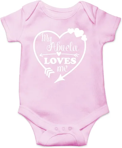CBTwear My Abuela Loves Me – Ropa de bebé – Divertido traje de bebé para recién nacido para niños y niñas