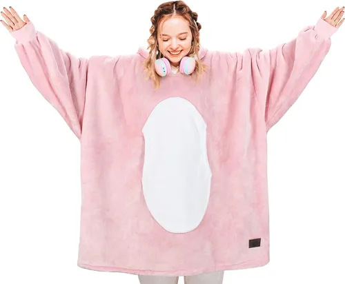 Miniatura 3 de Solaris - Sudadera tipo manta con capucha, cálida, supersuave y acogedora, de sherpa, para mujer, con bolsillo grande, el mejor regalo para tu