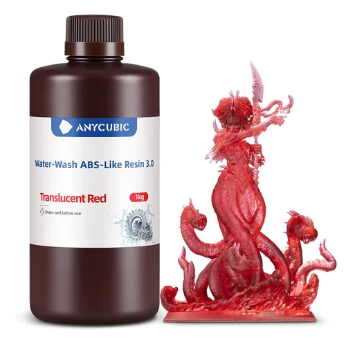 Miniatura 16 de ANYCUBIC Resina lavable con agua ABS-Like 3.0, resina para impresora 3D, alta dureza y alta precisión, fácil de procesar posteriormente, bajo olor