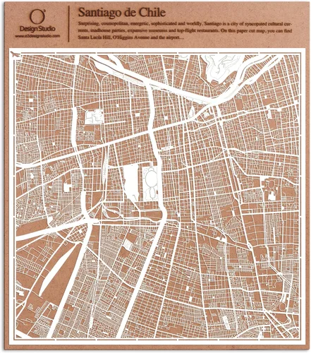Miniatura 19 de O3 Design Studio Aberdeen - Mapa de papel cortado en papel blanco de 12 x 12 pulgadas